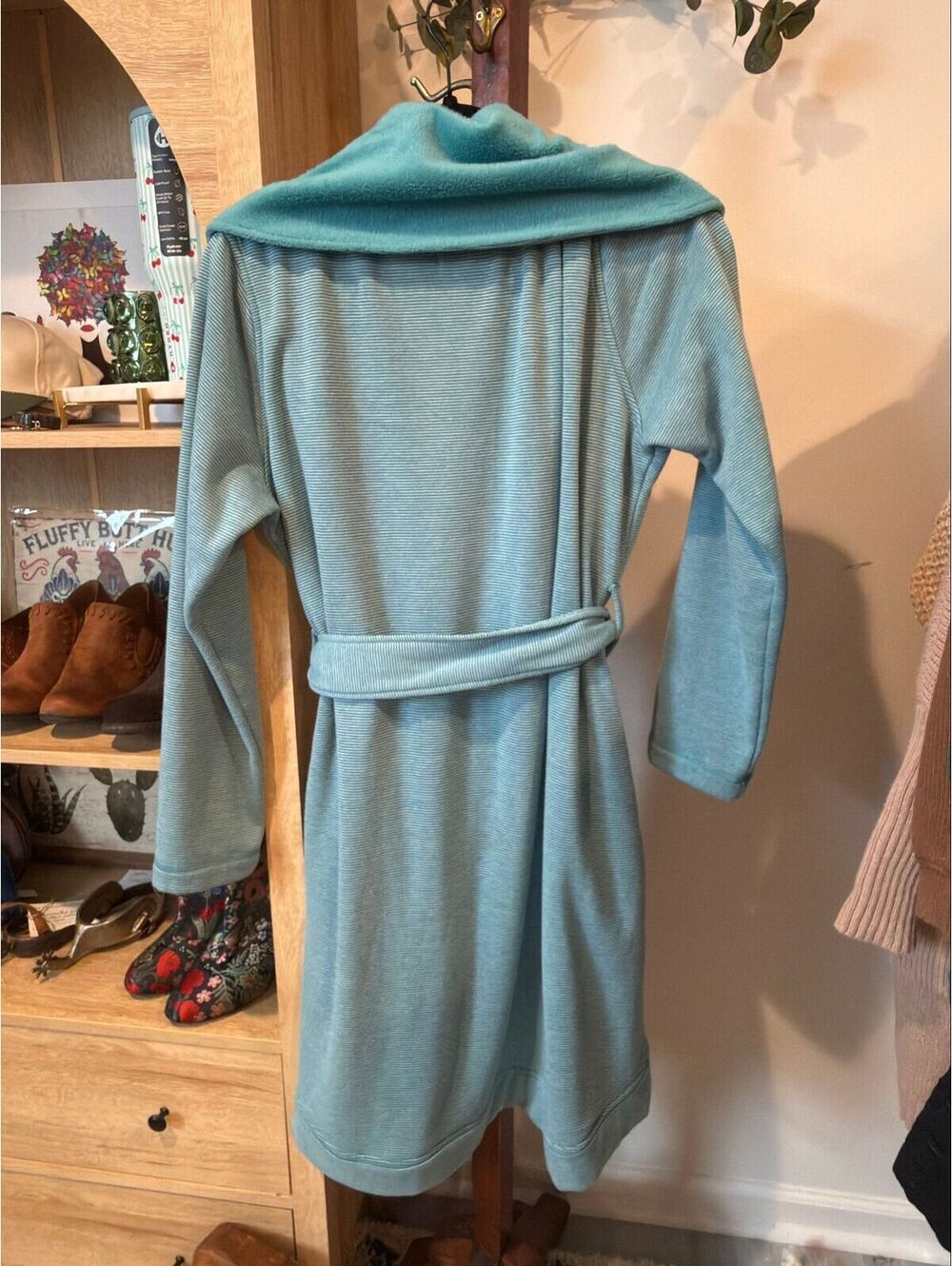 Ugg Midi Robe Size Med 23" Across Back Comfy Lounge Winter Housecoat Warm Cozy - Picture 5 of 6